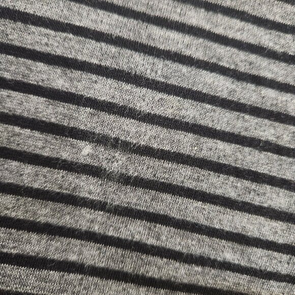 EILEEN FISHER Dress Small Casual‎ Striped Long Sleeves Cozy Black Gray - Picture 11 of 13
